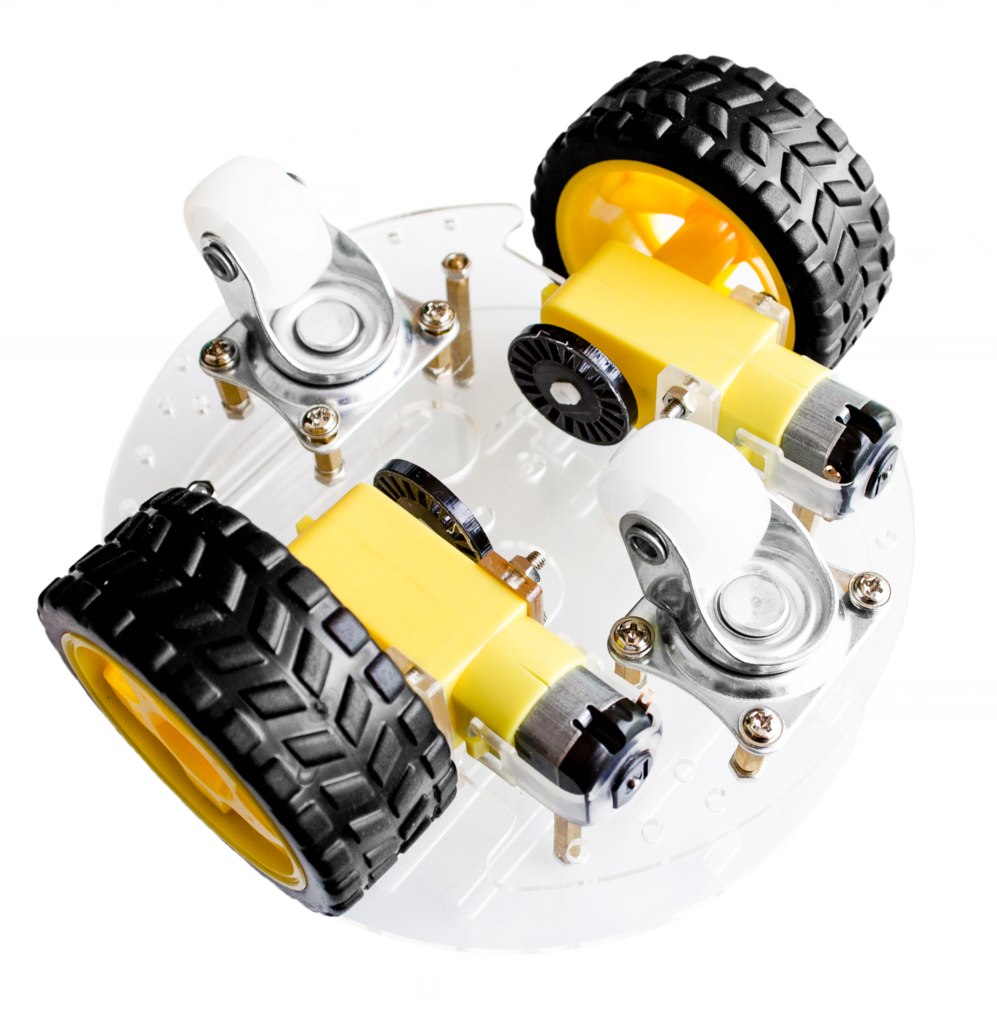 Round Robot Chassis Kit 2WD with DC Motors
