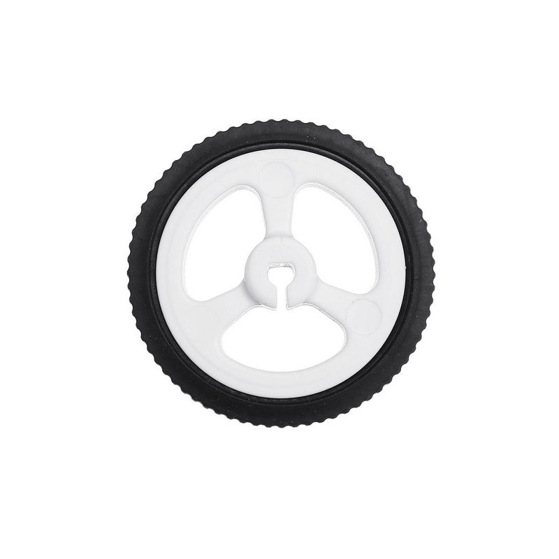 Rubber Wheel N20 ABS 34 x 6.5mm miniQ Car White