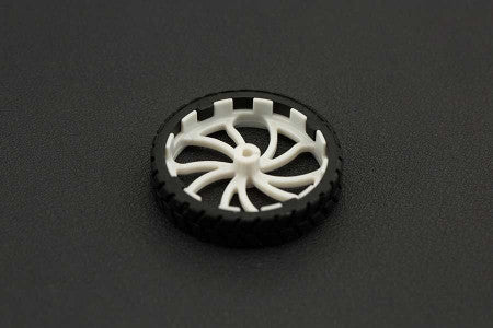 Rubber Wheel N20 ABS 43x9mm Pair