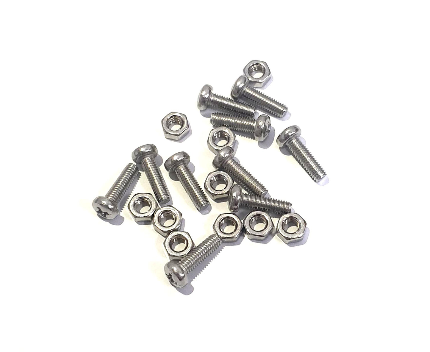 Screw M3 x 10 Button Cross Head and M3 Nuts 10 Sets