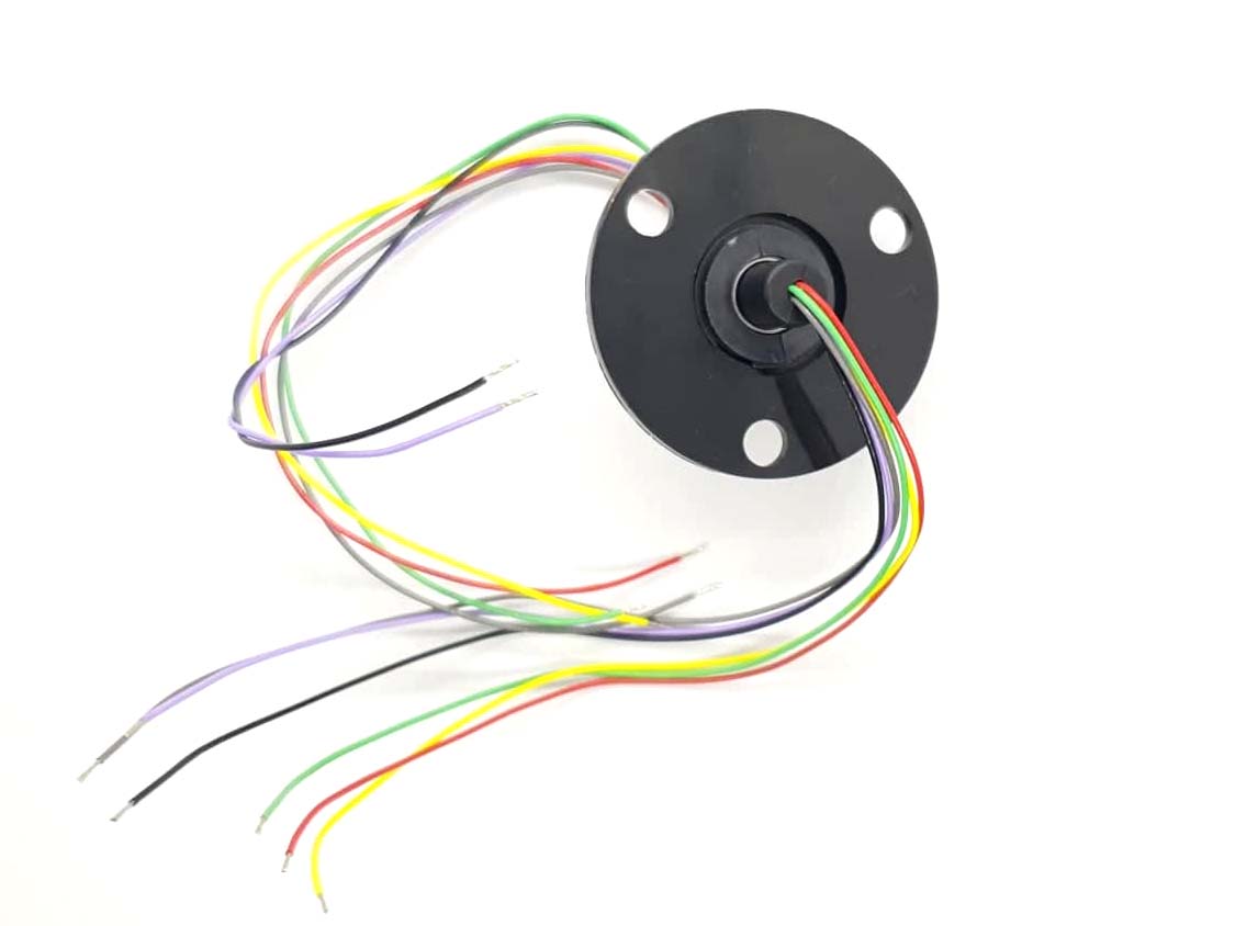 Slip Ring with Flange 22mm diameter 6 wires max 240V @ 2A