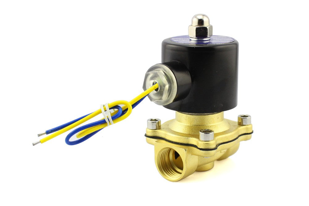 Solenoid Valve Brass Liquid 12V 1/2 NPS
