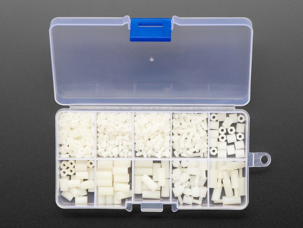 Standoff and Screw White Nylon Set M3 Thread