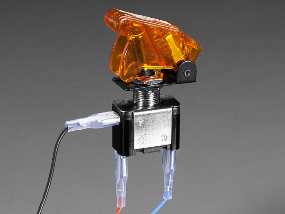 Switch Toggle Illuminated with Cover Yellow