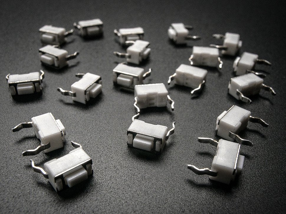 Tactile Switch Buttons 6mm slim x 20 pack