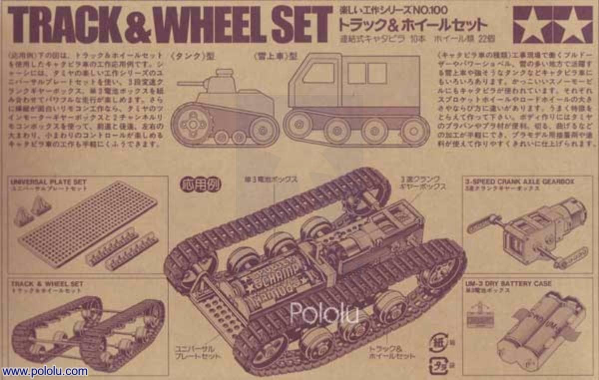 Tank Track and Wheel Set Tamiya