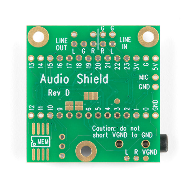 Teensy 4 Audio Shield (Rev D)