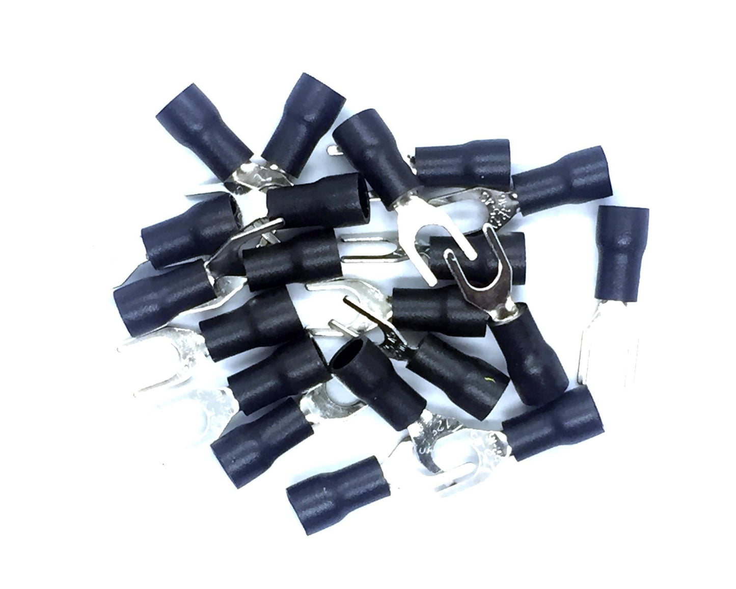 Terminal Lug Spade Connector Black 20PCS