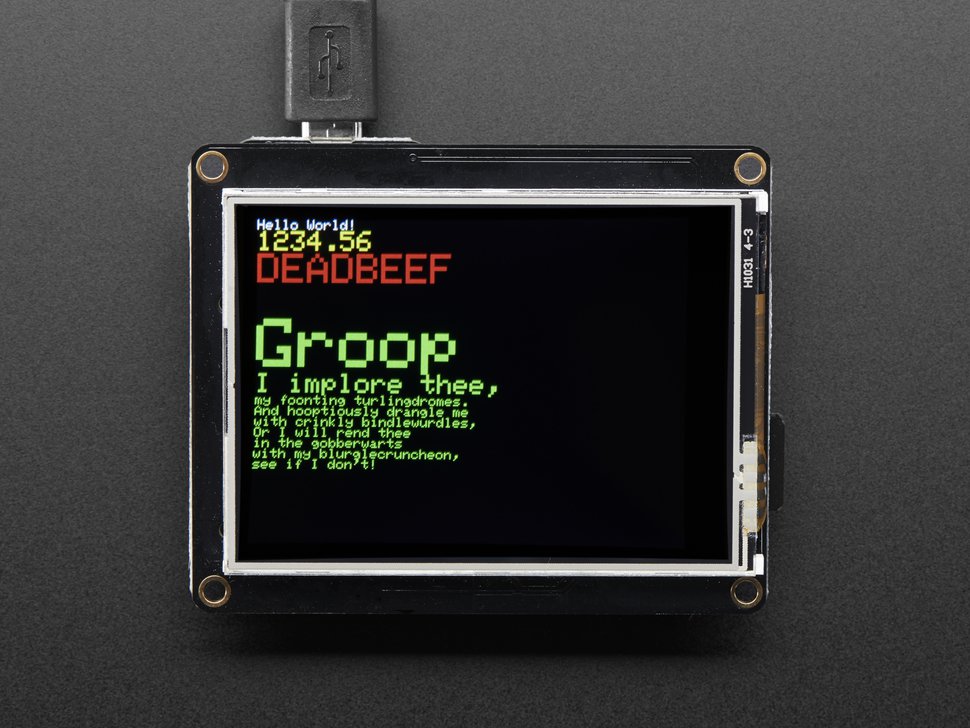 TFT FeatherWing 2.4" 320x240 Touchscreen For All Feathers