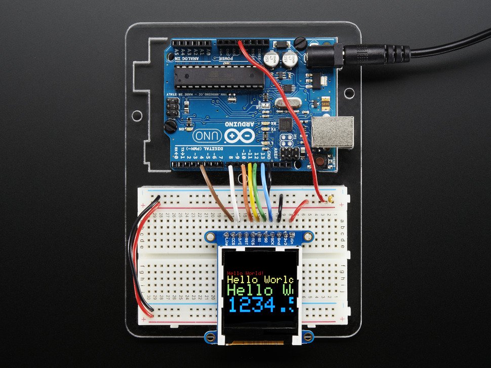 TFT LCD Color Display 1.44" with MicroSD Card breakout ST7735R Adafruit