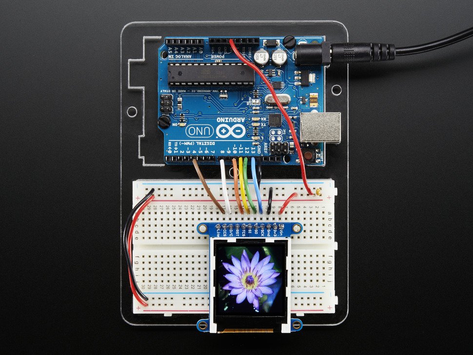 TFT LCD Color Display 1.44" with MicroSD Card breakout ST7735R Adafruit