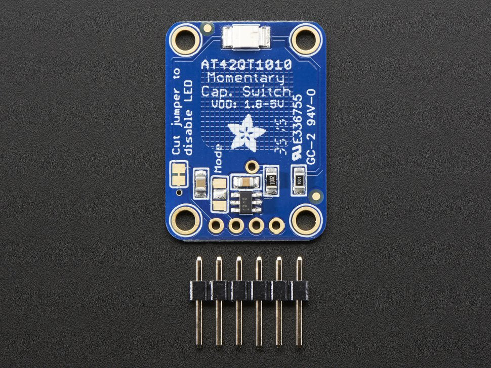 Touch Sensor Standalone Momentary Capacitive Breakout AT42QT1010