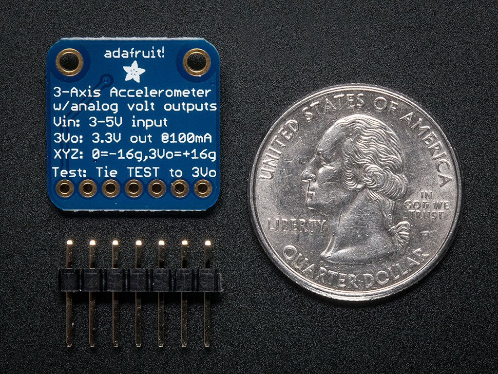 Triple-Axis Accelerometer ADXL326 5V ready +-16g analog out