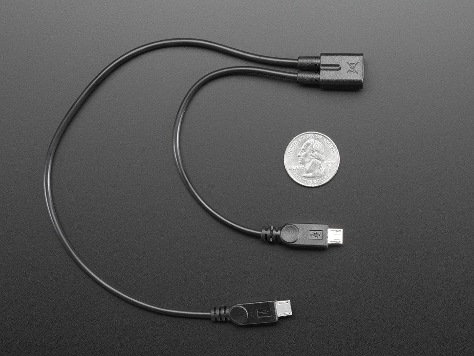 USB 2-Way Micro B Y Splitter Cable