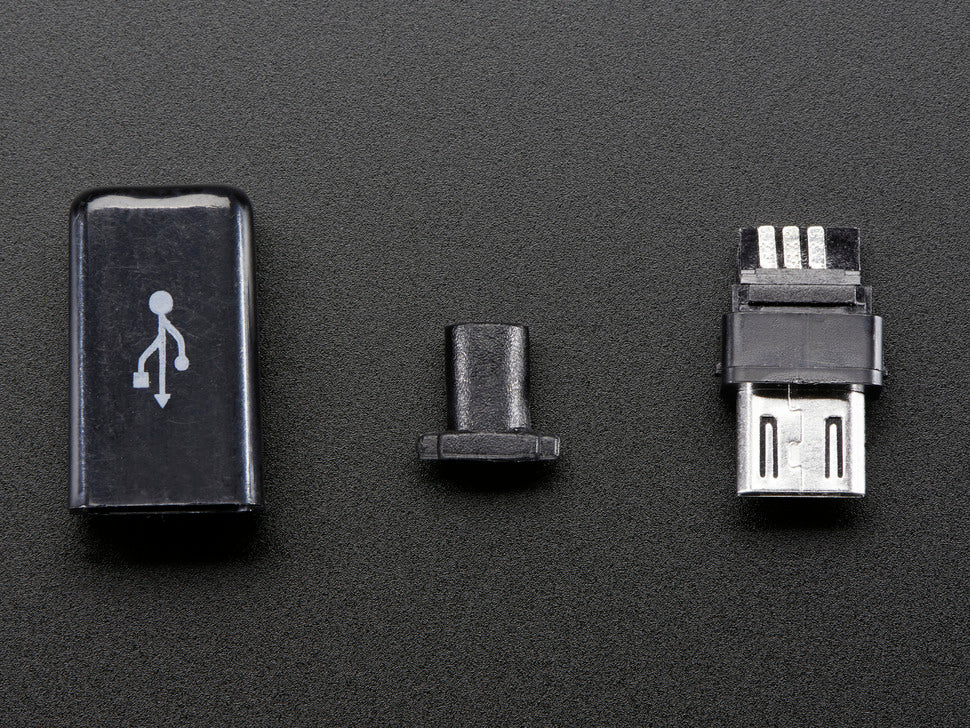 USB DIY Slim Connector Shell Micro B Plug