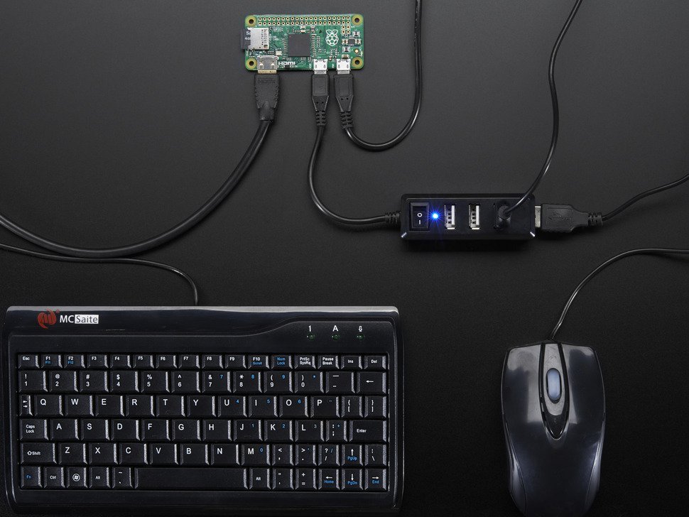 USB Mini Hub with Power Switch OTG Micro USB