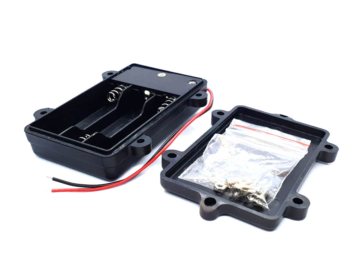 Waterproof 3xAA Battery Holder with On Off Switch