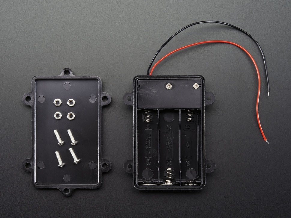 Waterproof 3xAA Battery Holder with On Off Switch