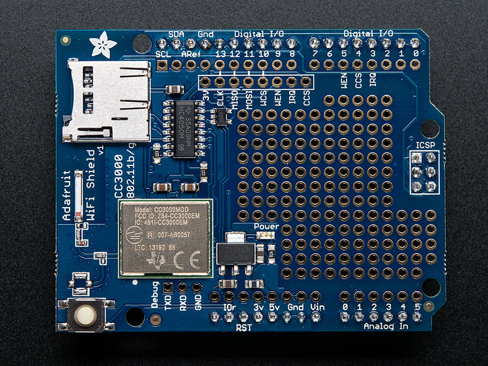 WiFi Shield Adafruit HUZZAH CC3000 with Onboard Antenna