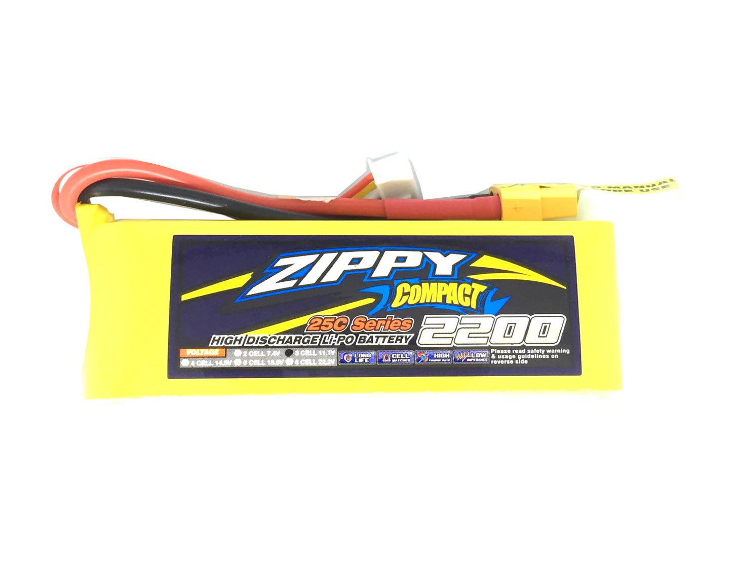ZIPPY Compact 2200mAh 3S 25C Lipo Pack