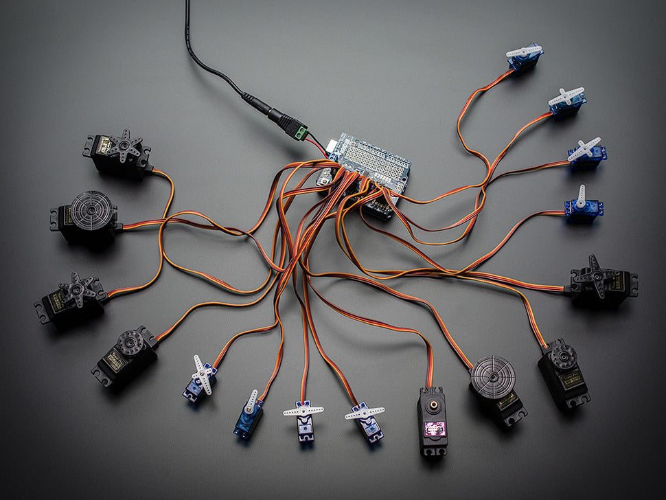PWM Servo 16-Channel 12-bit Shield I2C interface Adafruit