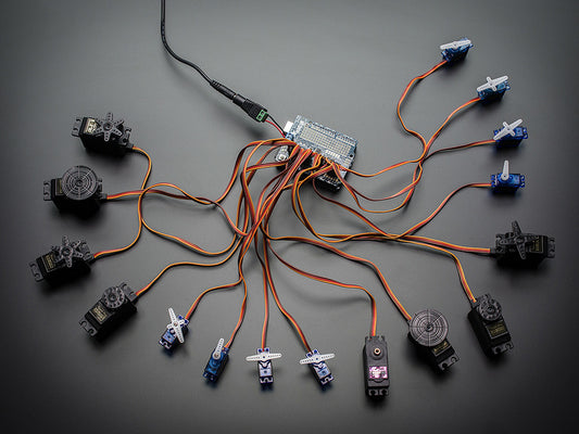 PWM Servo 16-Channel 12-bit Shield I2C interface Adafruit