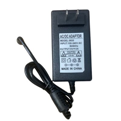 AC / DC 9V 3A Wall Power Adapter 5.5×2.1mm Barrel Jack Center-Positive