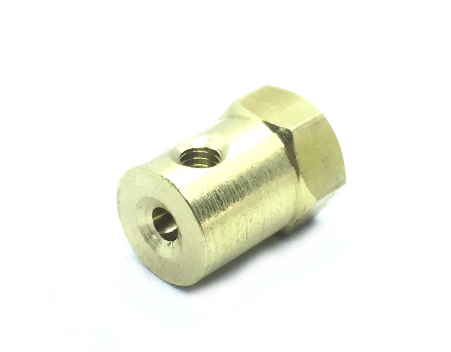 Coupling 3.17mm Hexagon Brass for Motor Shafts and Wheel