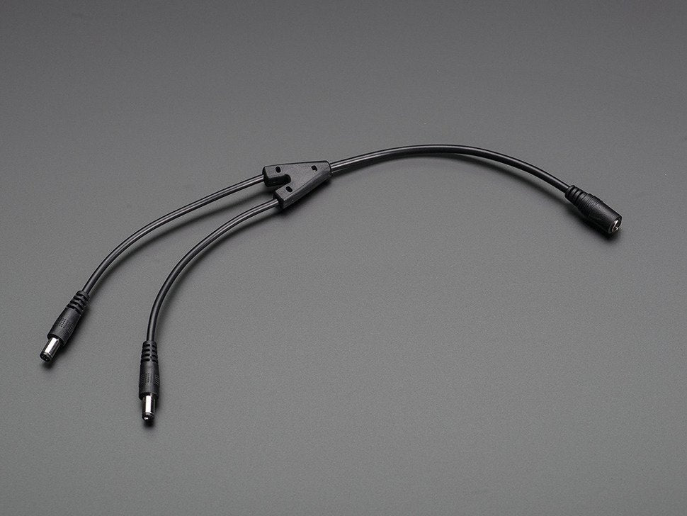 DC Barrel Jack 2-Way 2.1mm Splitter Squid