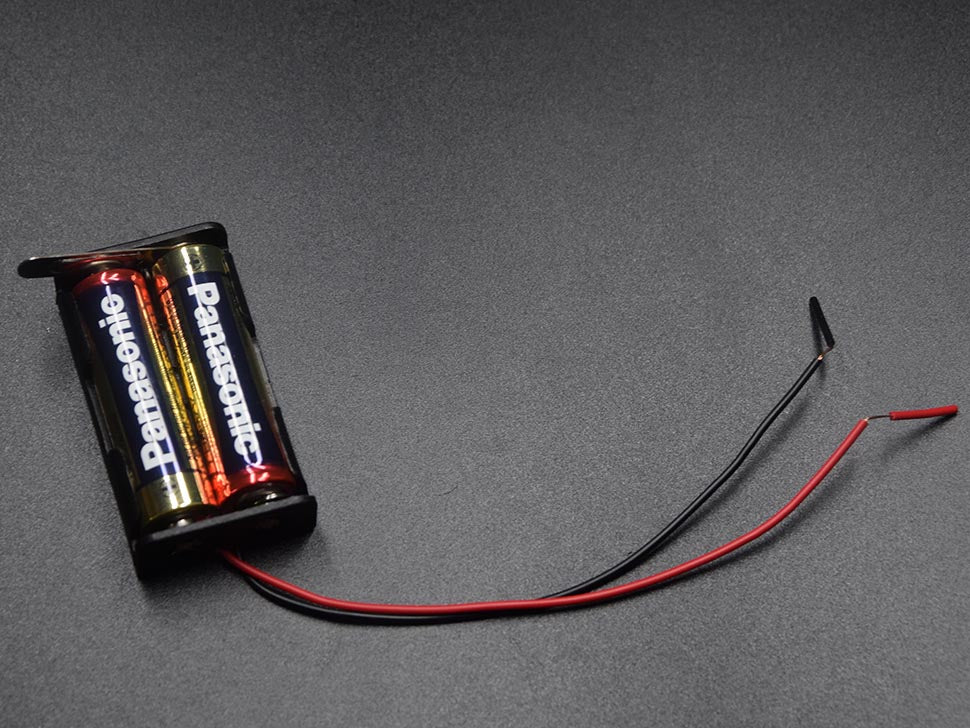 Battery Holder with Switch 2 x AA