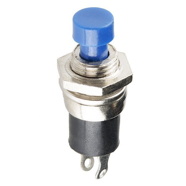 Button Momentary Panel Mount Blue