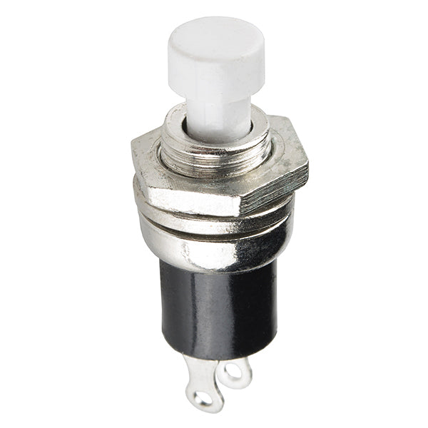 Button Momentary Panel Mount White