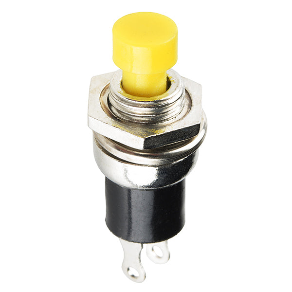Button Momentary Panel Mount Yellow