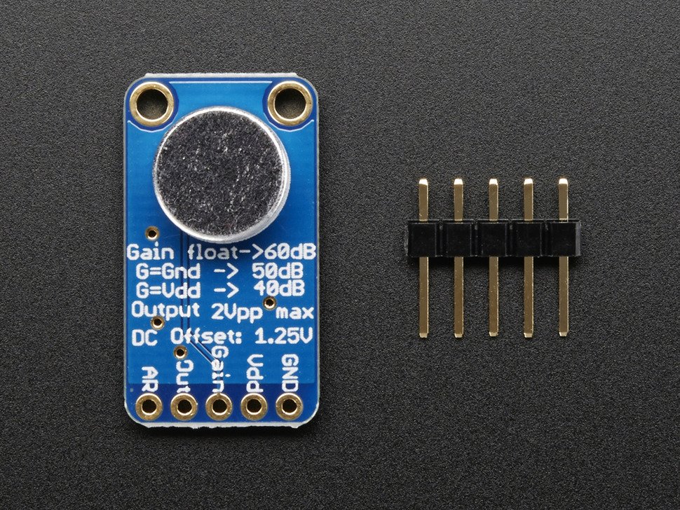 Electret Microphone Amplifier - MAX9814 with Auto Gain Control
