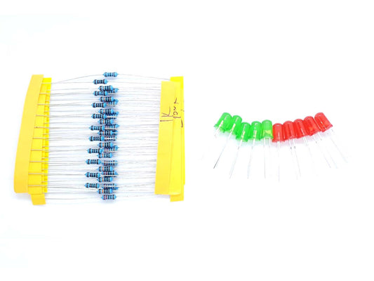 Electronics Kit LED Resistor 1K 10K 100K 220 1/4W