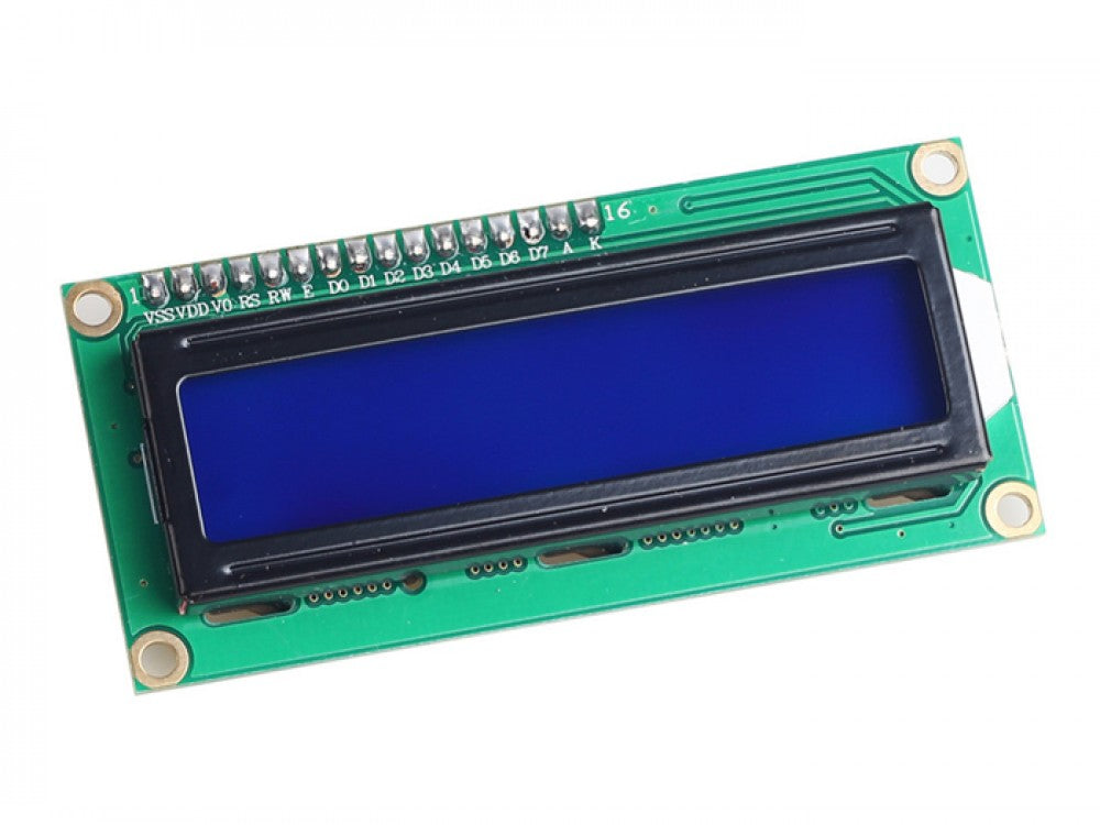 16x2 LCD Display Blue LED Backlight