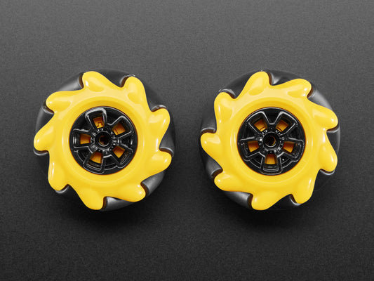 Mecanum Left and Right Wheel Pair 48mm Diameter TT Motor or Cross Axle Set