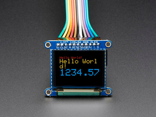 OLED Breakout Board 16-bit Color 1.27" with microSD holder