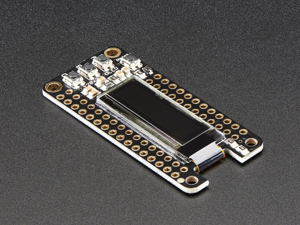 OLED FeatherWing 128x32 OLED Add-on For All Feather Boards