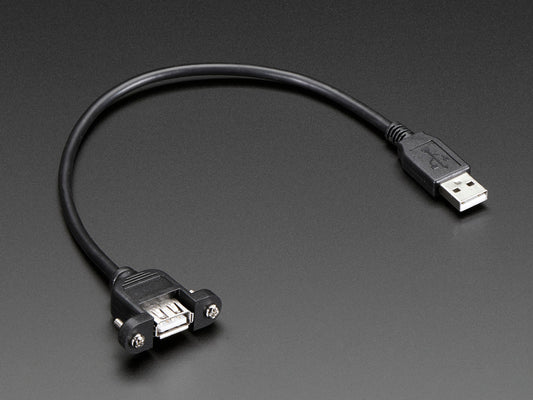 Panel Mount USB Cable A Male to A Female