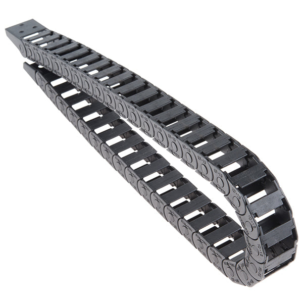 Plastic Cable Drag Chain Wire Carrier 25mm x 57mm with End connectors