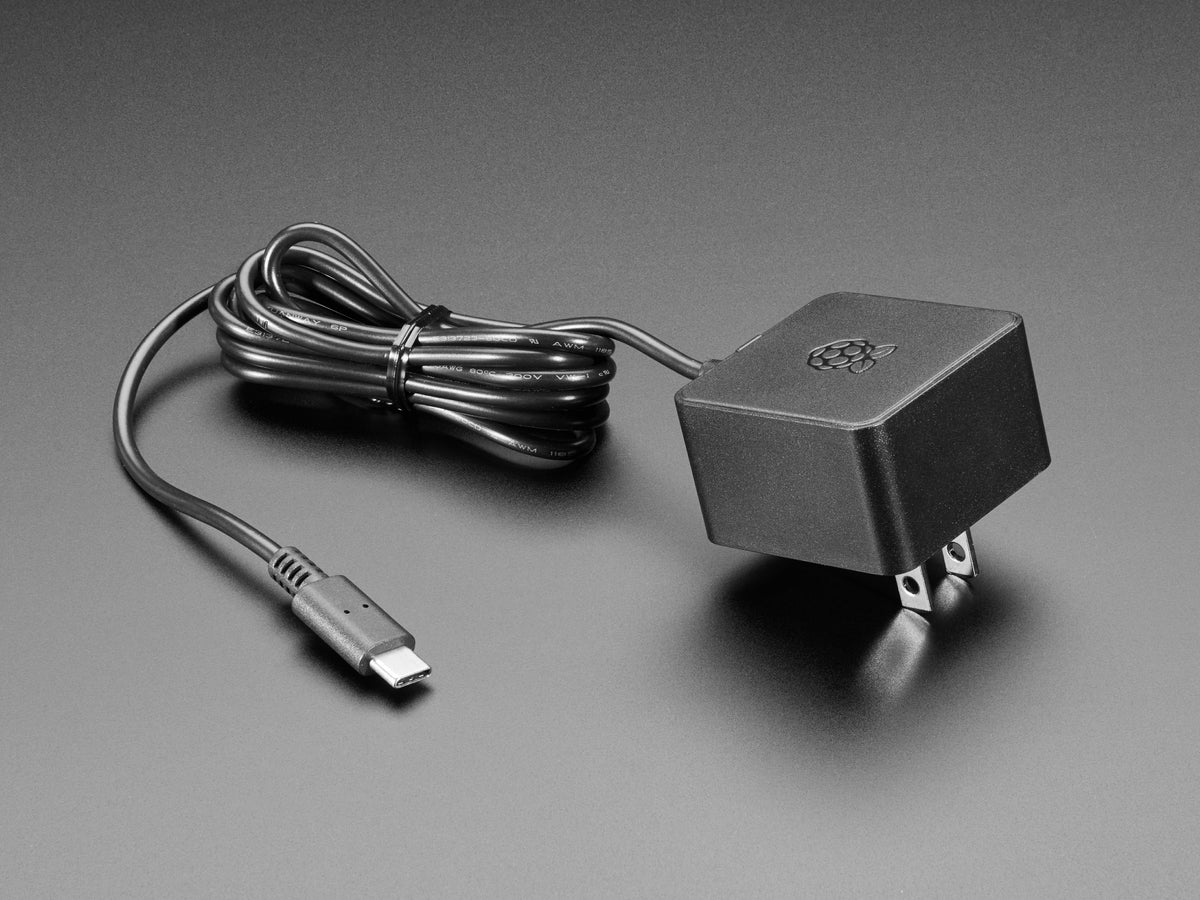Raspberry Pi 4 Official Power Supply 5.1V 3A with USB C 1.5 meter long