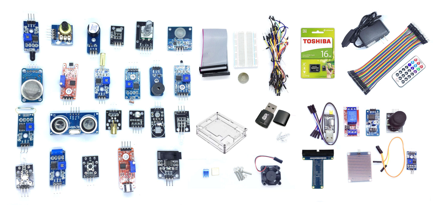 Raspberry Pi Super Starter Kit with Pi 3 B+