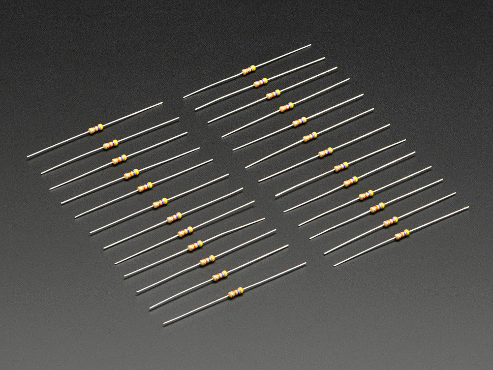 Resistor Through-Hole 47K ohm 5% 1/4W Pack of 10