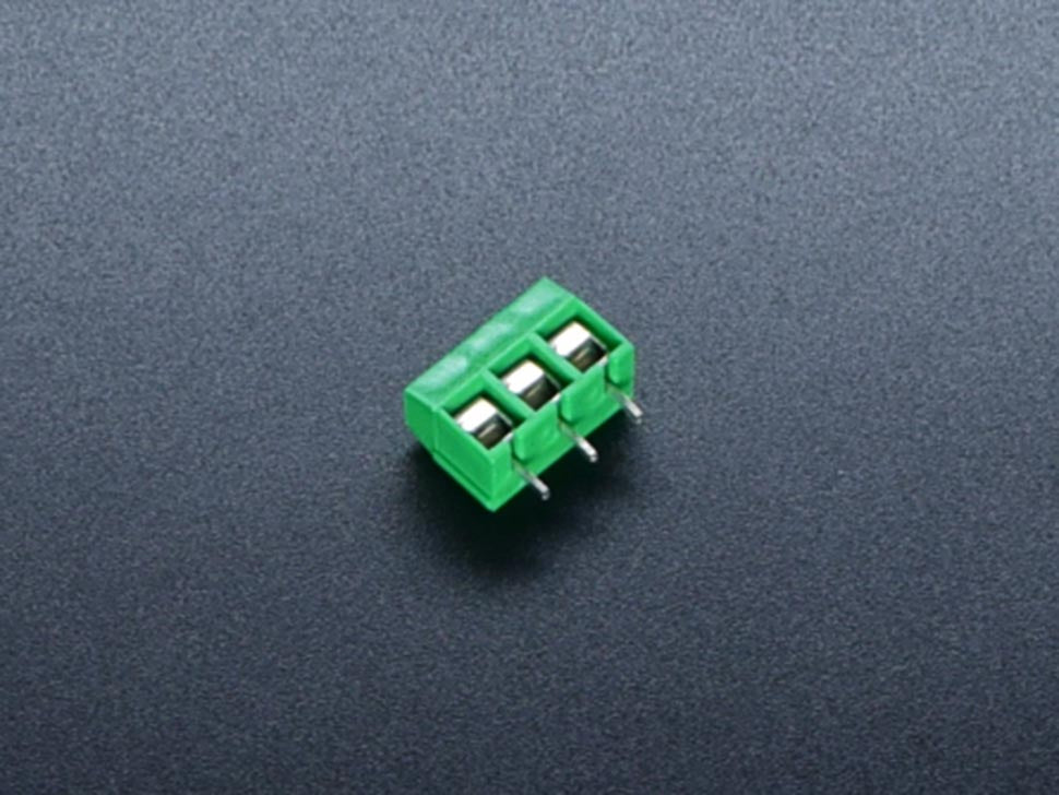 Screw Terminals 3Pin 5mm Pitch Green 5PCS