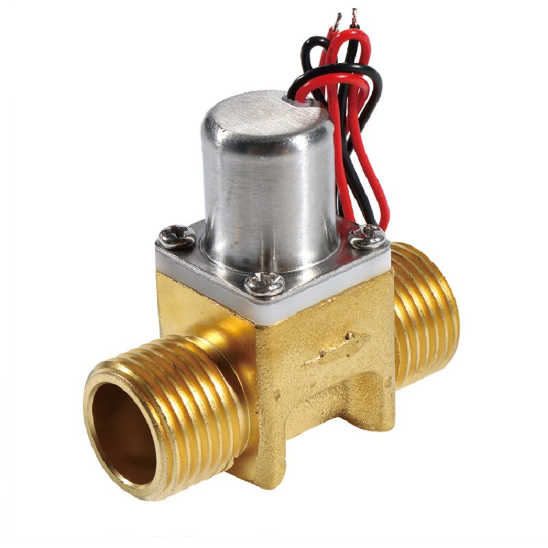 Solenoid Brass Liquid Valve 12V 1 / 2 NPS