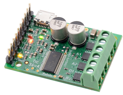 Tic 36v4 USB Multi-Interface High-Power Stepper Motor Controller (Connectors Soldered) - Pololu