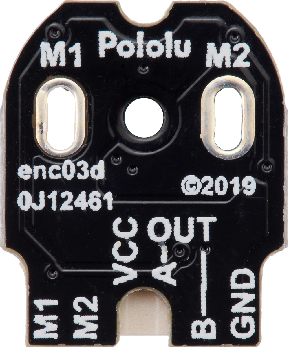 Magnetic Encoder Pair Kit with Side-Entry Connector for Micro Metal Gearmotors, 12 CPR, 2.7-18V