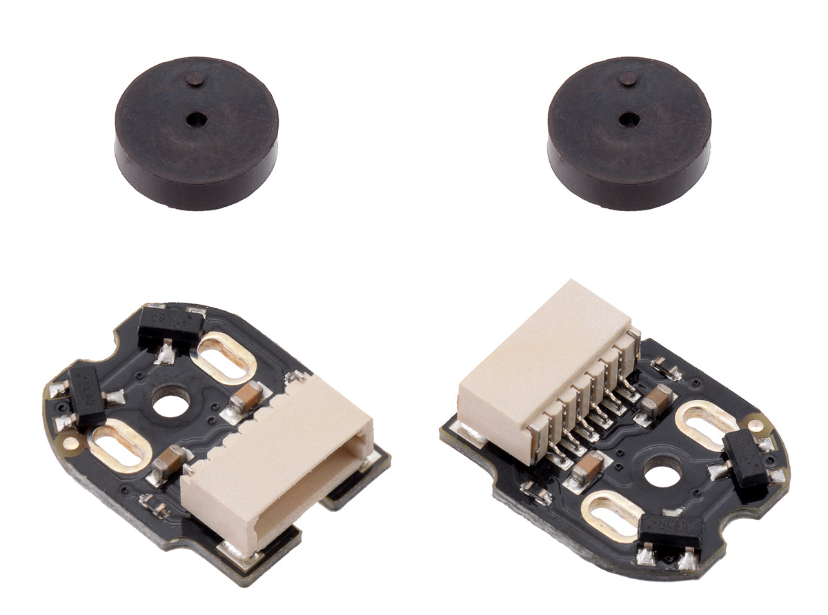 Magnetic Encoder Pair Kit with Side-Entry Connector for Micro Metal Gearmotors, 12 CPR, 2.7-18V - Pololu