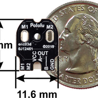 Magnetic Encoder Pair Kit with Side-Entry Connector for Micro Metal Gearmotors, 12 CPR, 2.7-18V - Pololu image 3